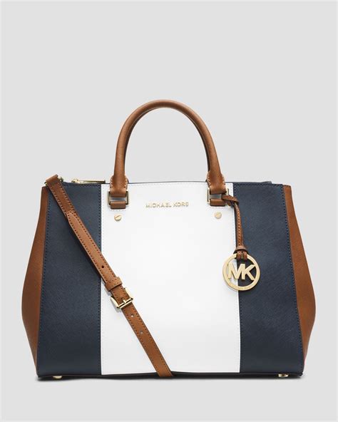 michael kors navy stripe tote|michael kors tote for sale.